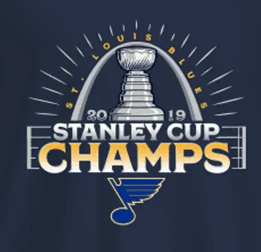 St. Louis Blues 2019 Stanley Cup Champs Mens 1/4 Zip Fleece XS-4XL, LT-4XLT New