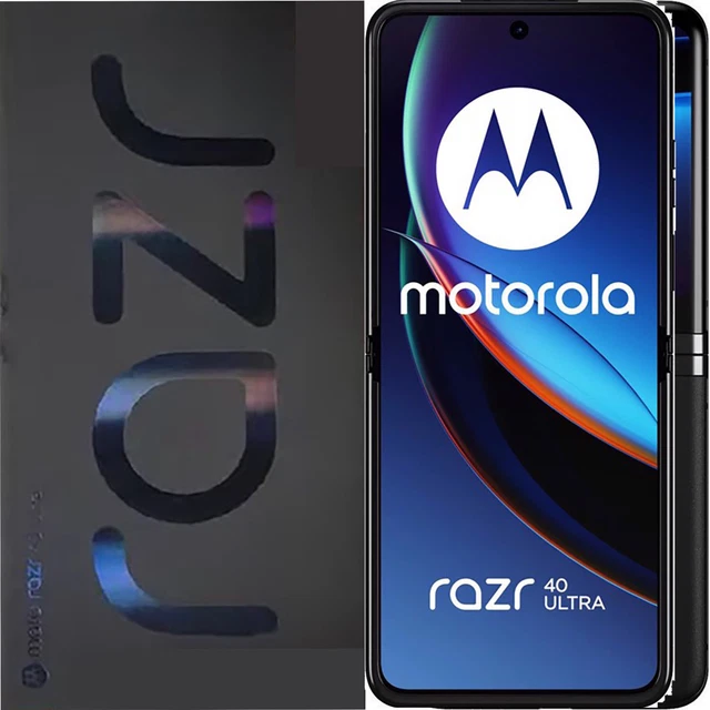 Motorola Razr 40 Ultra 5G Satin Black 256GB + 8GB Dual-SIM Unlocked GSM NEW