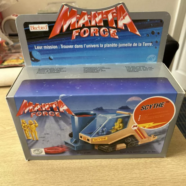 Vintage 80s Manta Force Vehicle The Scythe New In Box Bluebird 1988 French Box