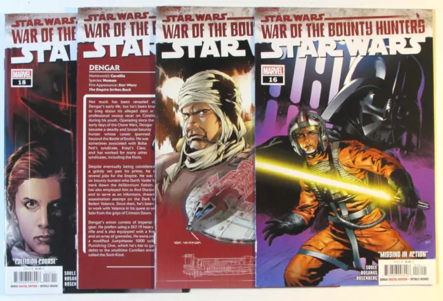 Star Wars Lot of 4 #16,17c,18,18b Marvel Comics (2020) 1st Print Comic Books