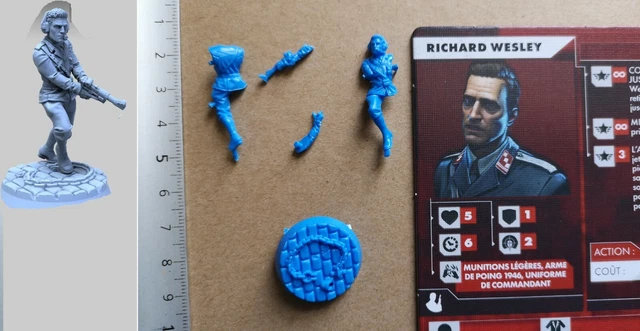 Miniature Weird WW2 / Wolfenstein - Richard Wesley - Échelle 28mm Pour Modélisme Confirmé