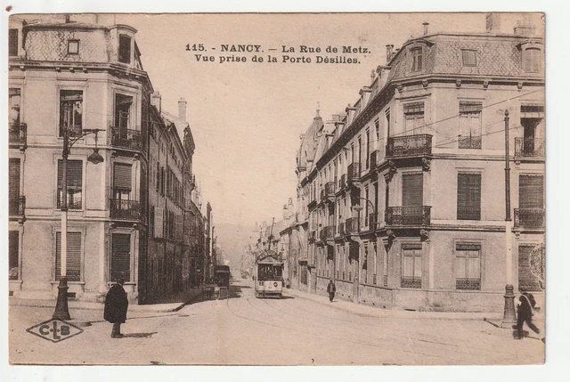 NANCY - Meurthe & Moselle - CPA 54 - Rue de Metz - Tramway