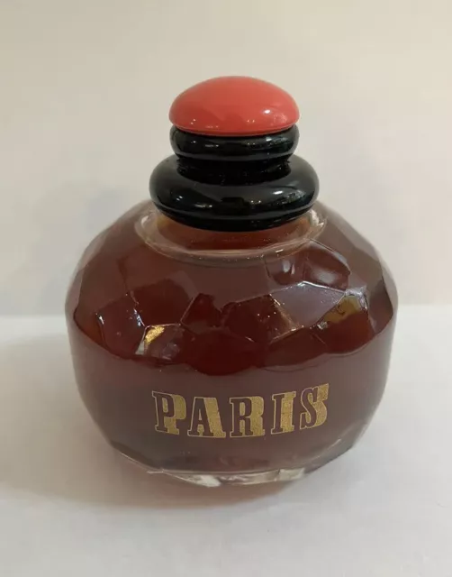 Yves Saint Laurent PARIS dummy factice display bottle YSL VTG Faceted Glass OBO