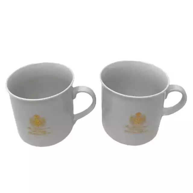 (2) GEVALIA Kaffee Coffee Cups By Appointment of His Majesty The King of Sweden