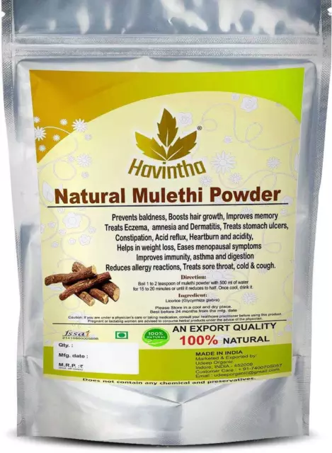 Licorice Root Powder 100% Pure Natural Liquorice Mulethi Glycyrrhiza Glabra 227g