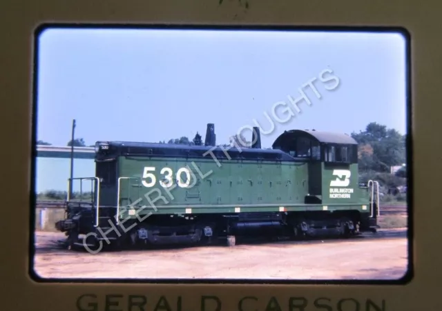 Original '70s Kodachrome Slide BN Burlington Northern 530 NW2  35Y31