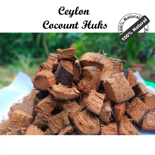 Coconut Husk  Dry  Chips Natural 100% Dry Organic Orchid  Media Growing ceylon