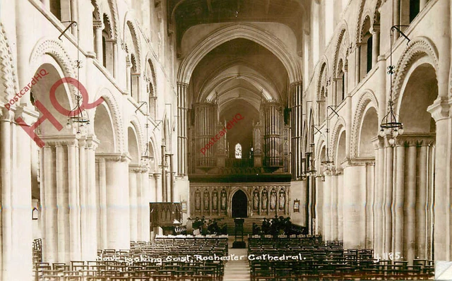 Picture Postcard>>Rochester Cathedral, Nave Looking East