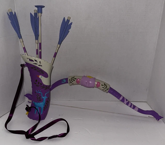 DISNEY TANGLED RAPUNZEL Quiver Bow & Arrow Set Prop Cosplay Halloween