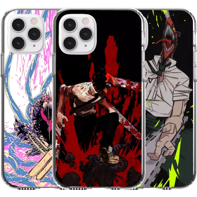 Silicone Cover Case Anime Manga Chainsaw Man Denji Power Makima Devil Waifu  Cute