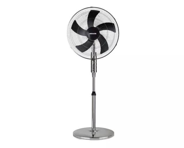 Heller 45cm Pedestal Fan Chrome PED45CG