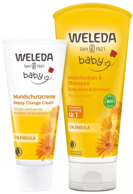 WELEDA Bio Baby Geschenk Set Naturkosmetik Geschenkbox Optimales Pflegeset 2