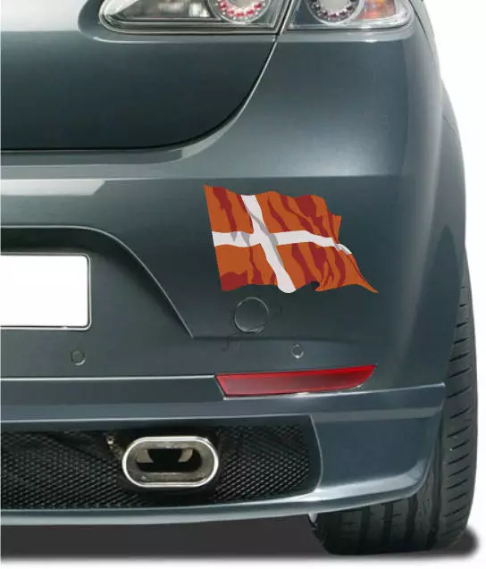 Aufkleber / Autoaufkleber Fahne Flagge Denmark - Dänemark 10 cm fürs Auto weh