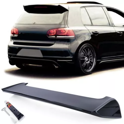 Spoiler posteriore spoiler sul bordo del tetto nero lucido per VW Golf 6 GTI Ber