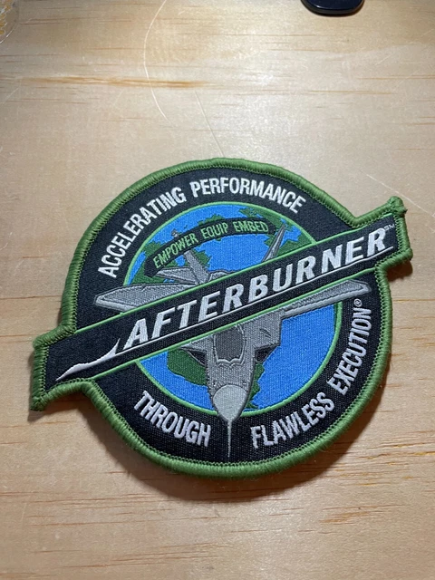 1990s/2000s? US AIR FORCE PATCH-AFTERBURNER-COMPANY-ORIGINAL USAF STICKY BACK! 1990s/2000s? US AIR FORCE PATCH-AFTERBURNER-COMPANY-ORIGINAL USAF STICKY BACK!