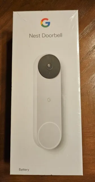 Google Nest Smart Wi-Fi Video Doorbell Camera Snow GA01318-US
