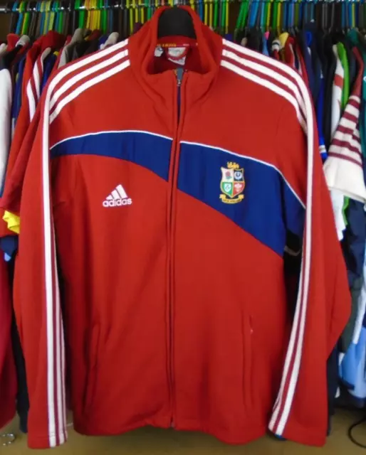 BRITISH IRISH LIONS SOUTH AFRICA 2009 adidas RUGBY FLEECE JACKET TOP LARGE