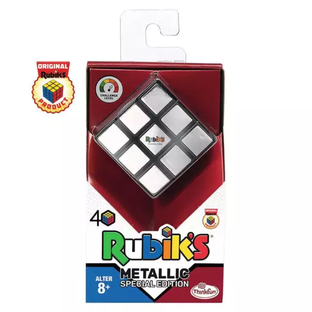 ThinkFun Rubiks Cube Metallic 3x3 Der Klassiker Special Edition NEU 2