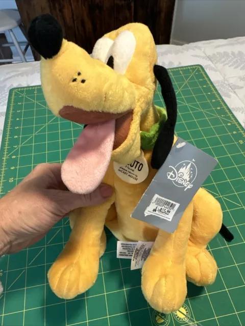 Genuine Disney Store Authentic Exclusive Pluto Plush Stuffed Animal Toy 13”