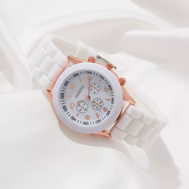 4 pz/set orologi moda donna orologio semplice & 3 pz set gioielli per regalo donna F1