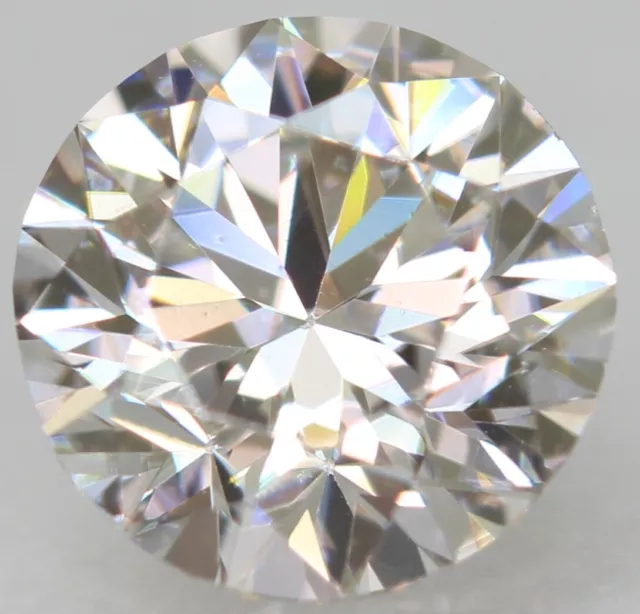 Certified 0.52 Carat E Color VVS2 Round Brilliant Natural Diamond 5.22mm 3EX