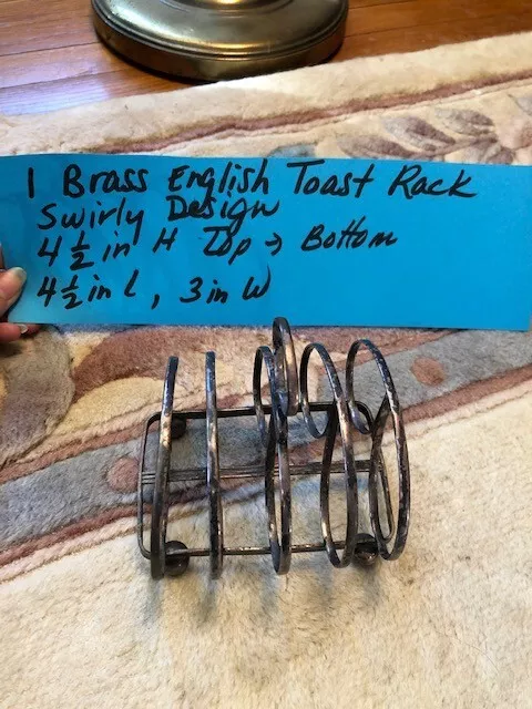 One Antique English Toast Rack / Holder