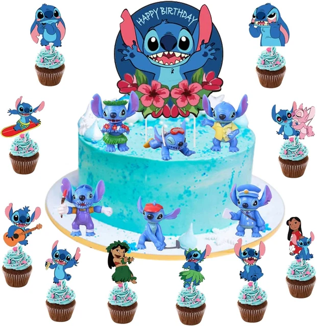 Set 7 Pezzi Decorazioni Torta Compleanno - Topper Happy Birthday + 6 Cupcake Toppers Per Festa Bambini 3 Anni - Foto 8