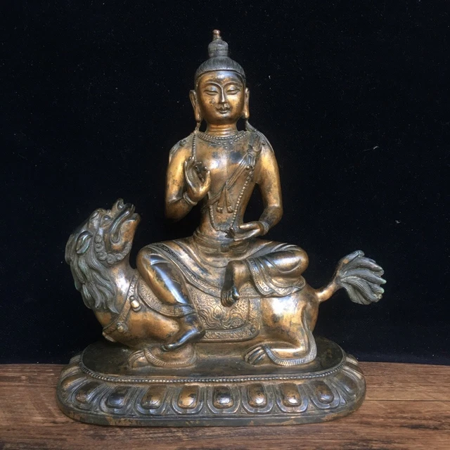 Chinese Exquisite Handmade Buddha Bronze Statue