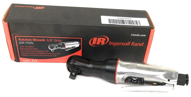 Ingersoll Rand 105-D3 Mini Air Ratchet 3/8" Drive Maximum Torque 25 ft/lbs 3