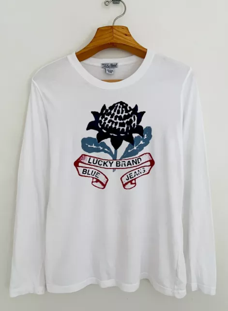 VINTAGE LUCKY 13 Women's XL Black Cotton T Shirt Luck Graphics $40.96 -  PicClick AU