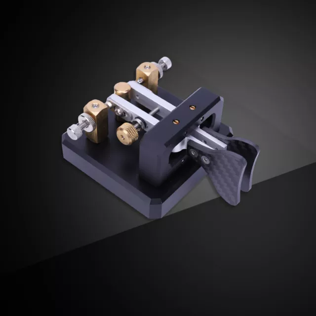 CW Morse Code Keyers Portable CW Key Automatic Morse Dual Paddle for Ham Radio 3