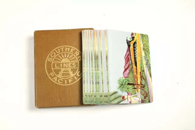 Vintage Southern Pacific Railroad Souvenir Playing Cards