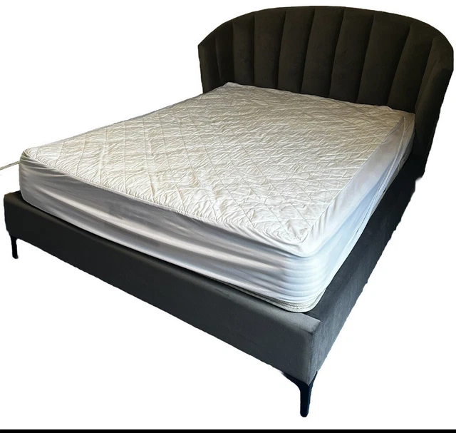 DUNELM GREY velvet double bed frame RRP £750 £300.00 PicClick UK