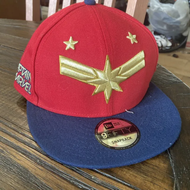 NEW ERA 9Fifty Captain Marvel Adjustable Snapback Hat Cap