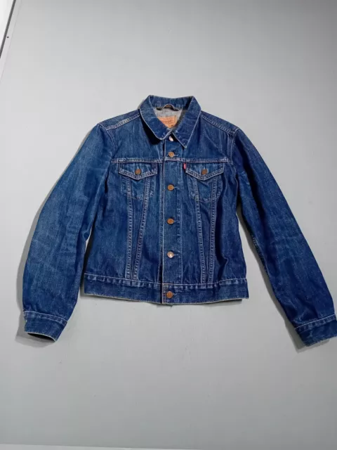 Levis for girls Denim Jacket size medium dark wash blue vintage slim fit