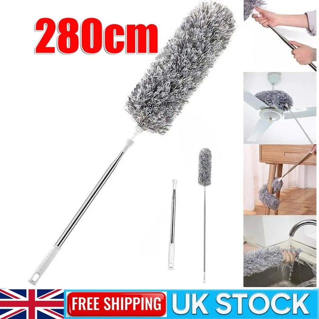 Extendable Feather Duster Long Telescopic Duster Magic Static Duster Brush 245cm