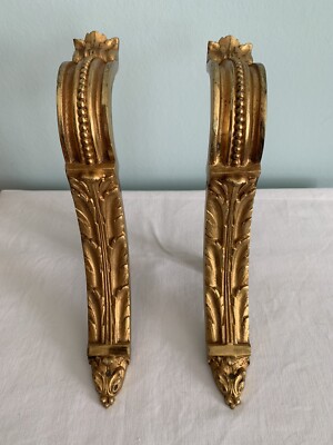 FERRURE PORTE BARRE RIDEAUX FEUILLE GUIRLANDE LOUIS PHILIPPE BRONZE DORE CHATEAU 