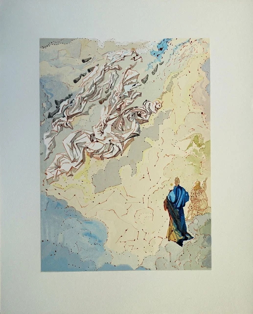 Salvador DALI : Le paradis terrestre - Bois gravé original