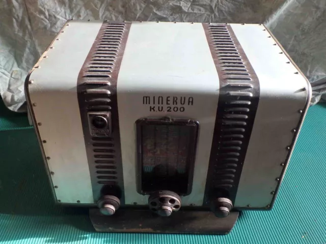 Minerva KV200 Röhrenradio Verstärker Radio Tube Vintage EM