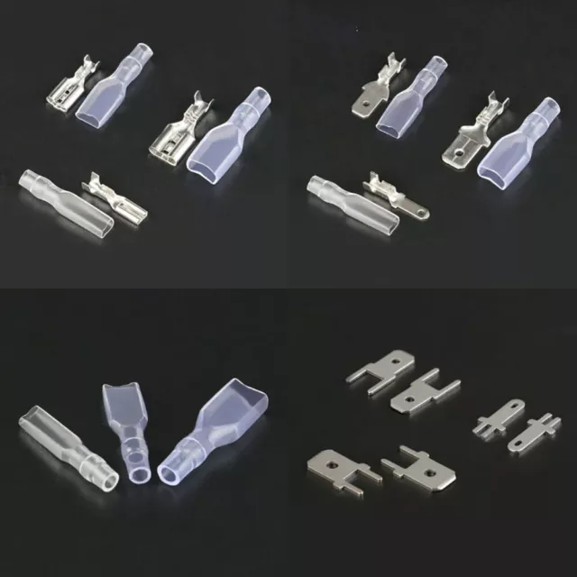 2.8mm/4.8mm/6.3mm Male Female Spade Case Connector Crimp Terminals Connectors