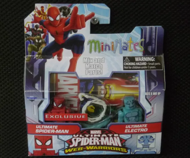 marvel minimates ultimate spider-man & ultimate electro walgreens exclusive