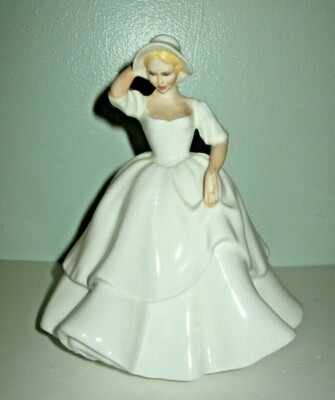 Royal Doulton "Samantha" Bone China Figurine White Dress #HN 2954