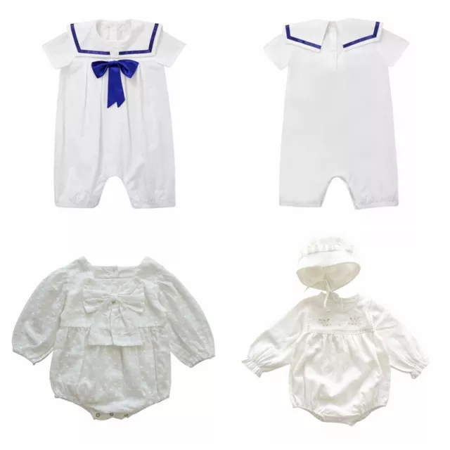 Infant Baby Boys Baptism Outfit Romper Christening Formal Suit Bodysuit Jumpsuit