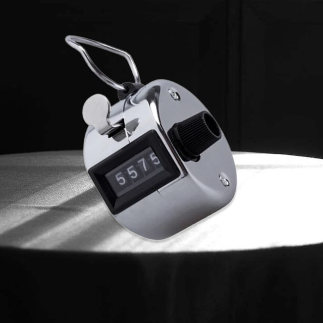 4 STÜCKE Heavy Duty Metallic 4-stellige Anzahl Clicker Hand Tally Counter Sport