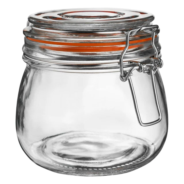 Verre de stockage / alimentaire Preserve PrÃÂ©server Jar Top clip - 500ml - x1