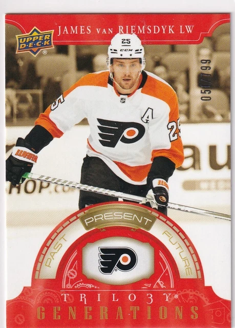 2022-23 UD TRILOGY GENERATIONS RED PARALLEL #14B FLYERS JAMES van RIEMSDYK /799