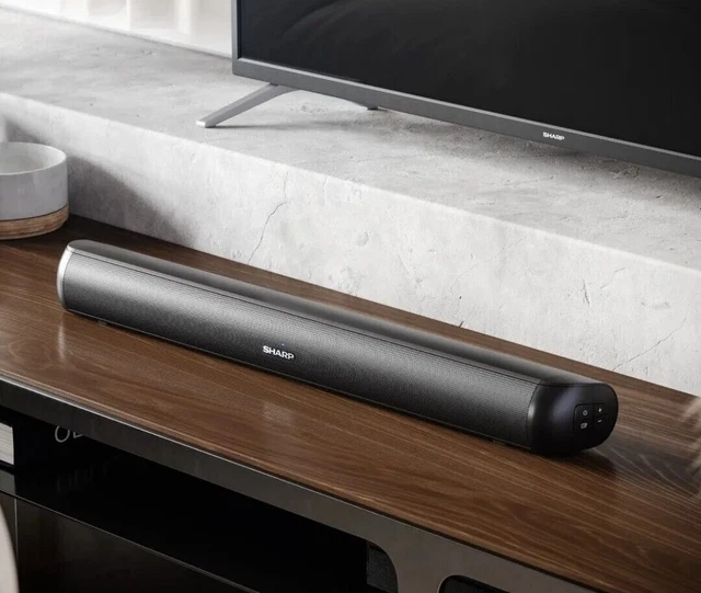 SHARP SOUNDBAR 2.0 Bluetooth Compact TV HDMI 90W For Smaller Screens HT