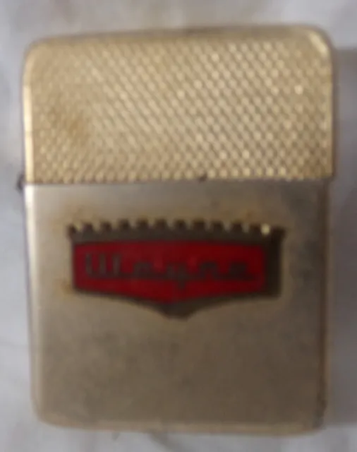 1940-50'S Wayne Advertising Flip Top Fluid Lighter Park Sherman Usa
