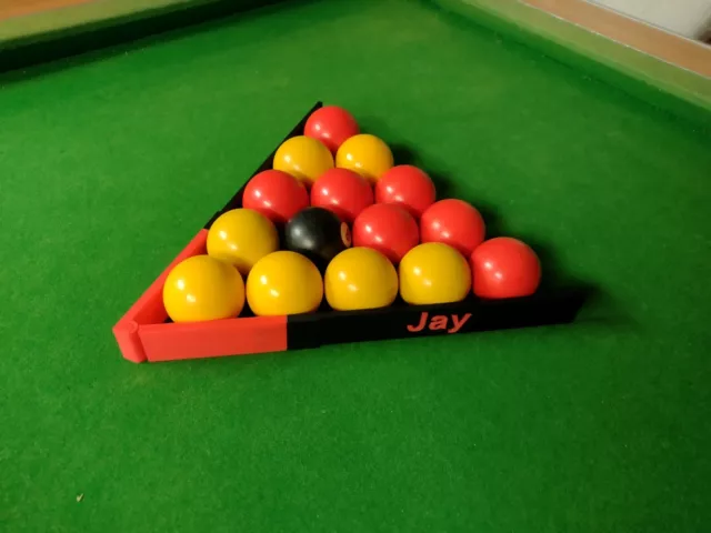 Foldable Triangle for Pool or Snooker - Personalised with your own name