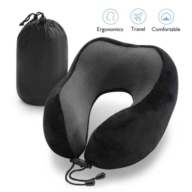 Ymiko Travel Pillow ViscoTravel Pillow With Memory Sponge Supports Neck GGM